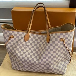 ❌Sold❌ Neverfull GM Damier Azur.❤️💗